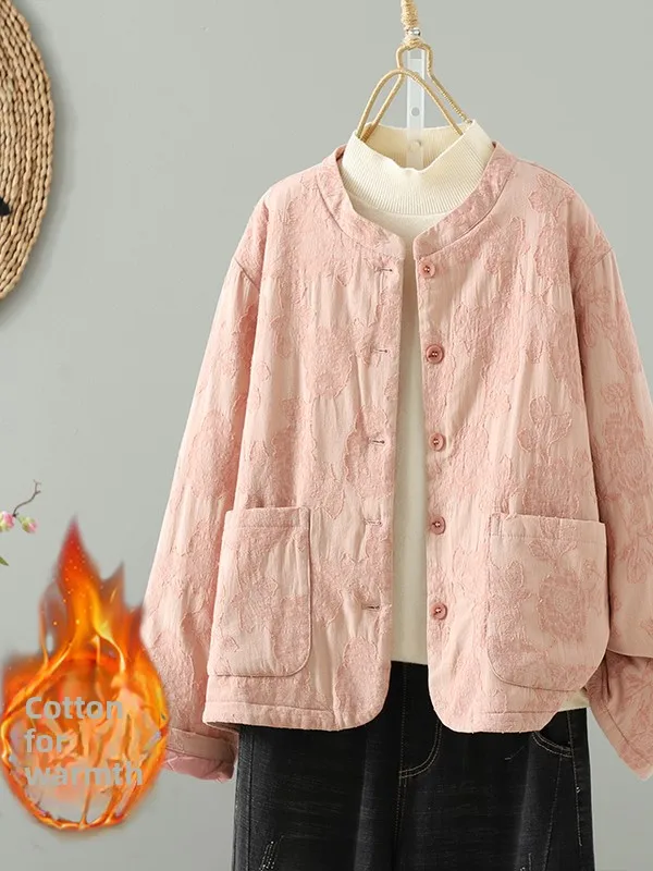 Retro Collar Single Embroidered Cotton Linen Casual Cotton Jaet Women's Autumn Winter New Sle Thiened Long Sve Coat
Retro Collar Single Embroidered Cotton Linen Casual Cotton Jaet Women's Autumn Winter New Sle Thiened Long Sve Coat