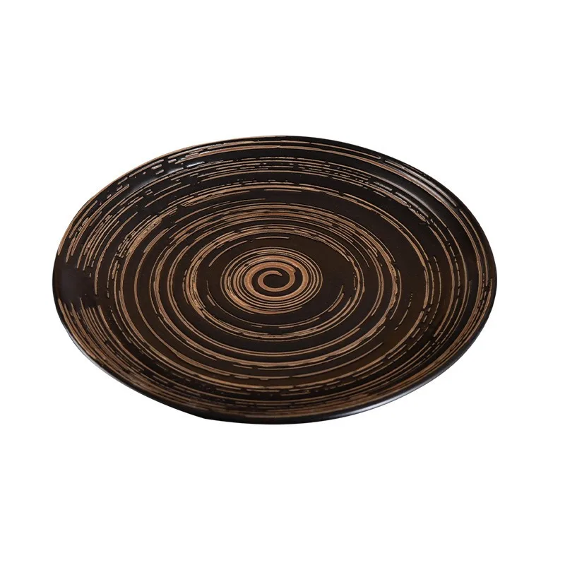 Japanese ceramic western plate flat plate commercial household retro disc western steak plate breakfast salad
Japanese ceramic western plate flat plate commercial household retro disc western steak plate breakfast salad