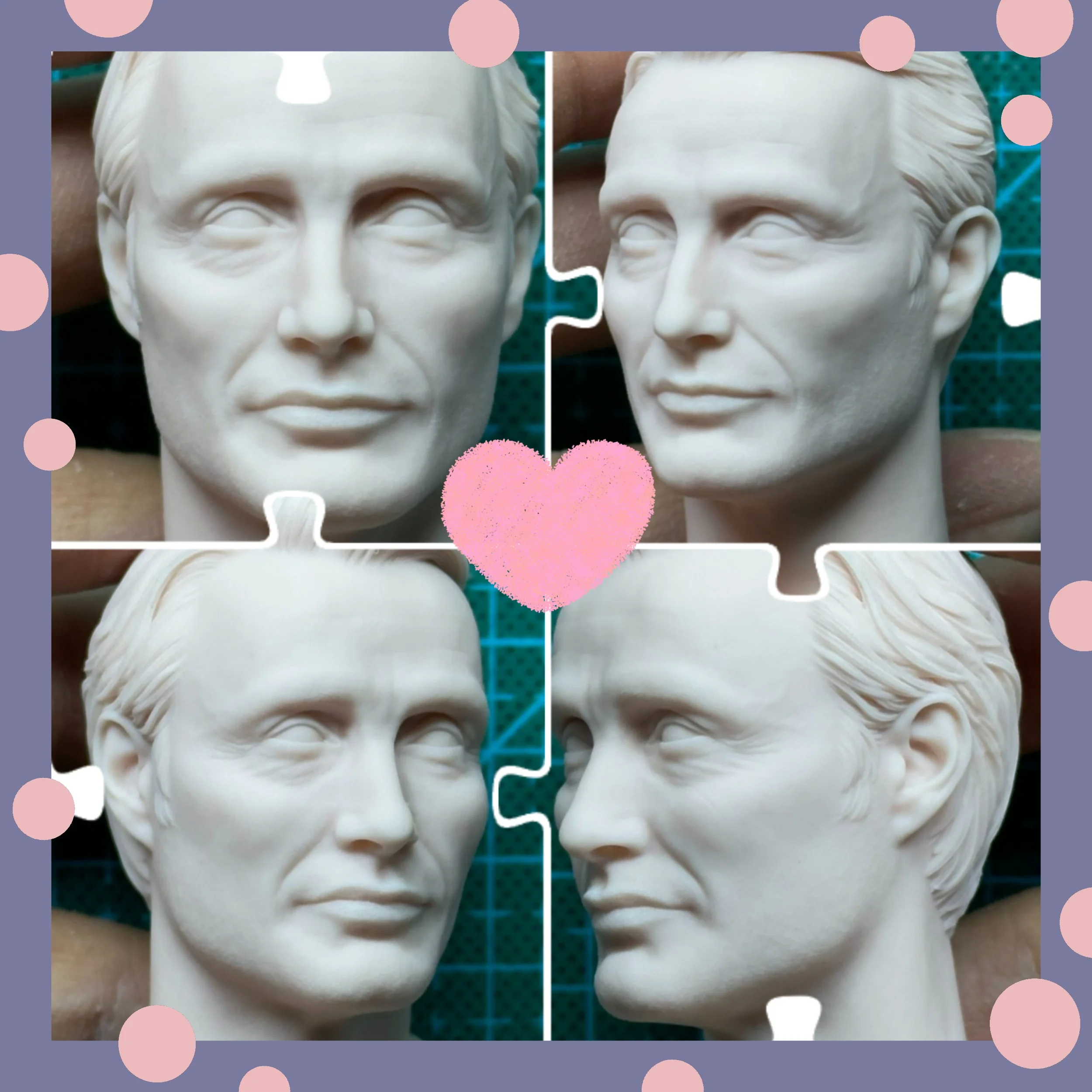 1/6 Scale Thrilling Crime Themed Unit Drama Mads Mikkelsen Unpainted Male Head Carving Model Fit 12inchs Action Figure Body
1/6 Scale Thrilling Crime Themed Unit Drama Mads Mikkelsen Unpainted Male Head Carving Model Fit 12inchs Action Figure Body