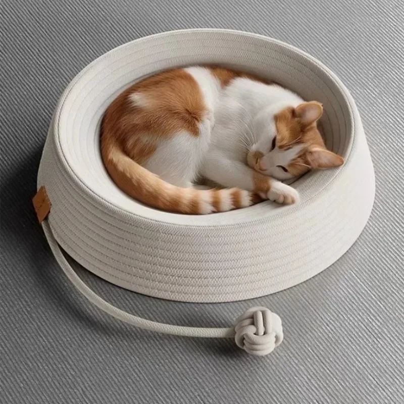 Cat Bed Ball Handmade Woven Breathable Pet Nest Removable All-Season Cat Scratch Board Home Accessories Pet Furniture Supplies
Cat Bed Ball Handmade Woven Breathable Pet Nest Removable All-Season Cat Scratch Board Home Accessories Pet Furniture Supplies