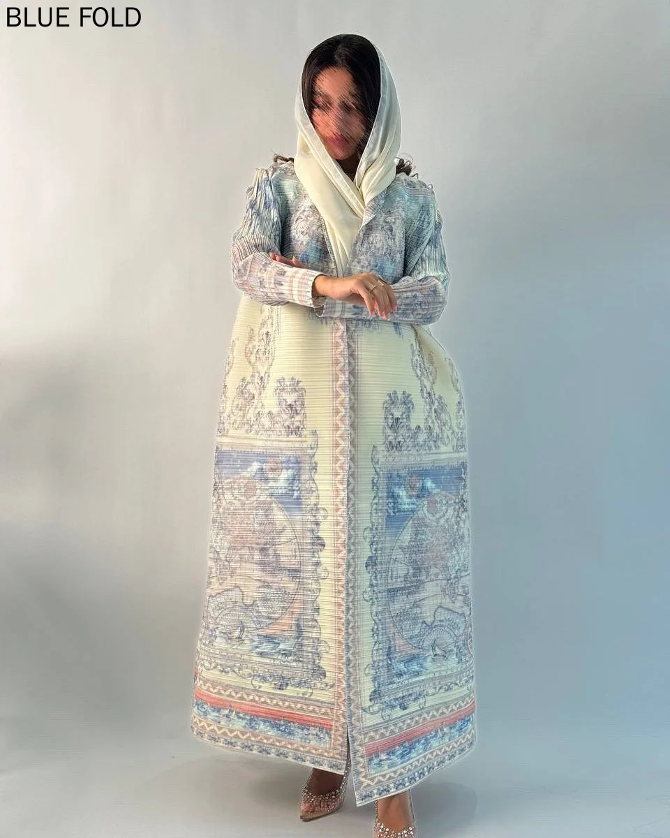 2025 Dubai Printed Pleated Long Women Muslim Lapel Tie Robe Large Size Muslim Pleated Belt Casual Modest Women Abaya
2025 Dubai Printed Pleated Long Women Muslim Lapel Tie Robe Large Size Muslim Pleated Belt Casual Modest Women Abaya
