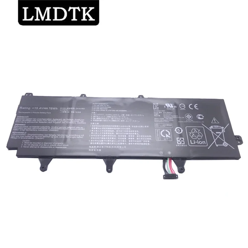 LMDTK New C41N1802 Laptop Battery For ASUS ROG Zephyrus S GX701G GX701GX GX735GV GX735GW GX735GVR GX701GV-EV052T 0B200-03140100
LMDTK New C41N1802 Laptop Battery For ASUS ROG Zephyrus S GX701G GX701GX GX735GV GX735GW GX735GVR GX701GV-EV052T 0B200-03140100