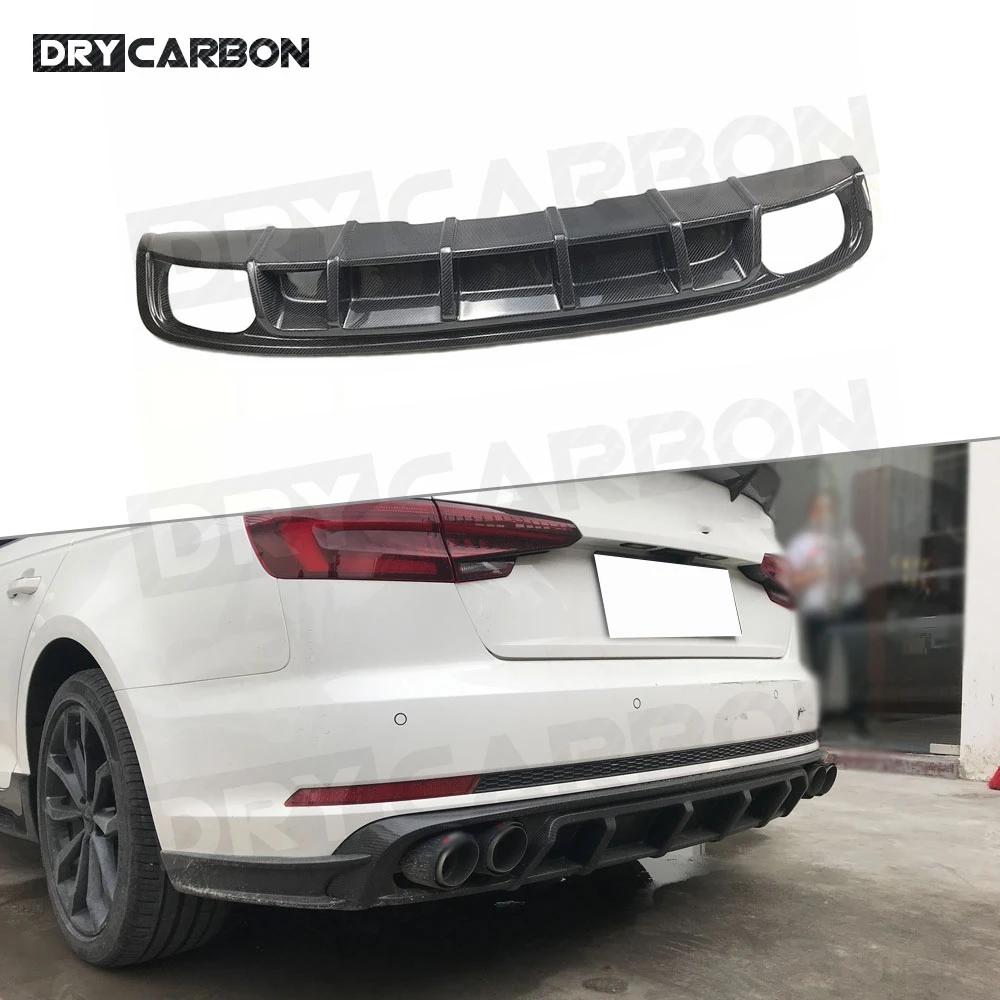 Carbon Fiber Rear Lip Diffuser Spoiler Splitters Aprons For Audi A4 Sline S4 B9 2017 2018 Car Bumper Guard Protector Accessories
Carbon Fiber Rear Lip Diffuser Spoiler Splitters Aprons For Audi A4 Sline S4 B9 2017 2018 Car Bumper Guard Protector Accessories