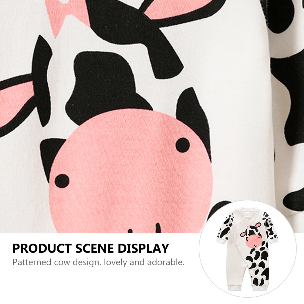 1pc Cow Print Jumpsuit Long Sleeve Infant Romper Toddler Clothes Soft Cotton Spring Summer Fall Winter Wear Breathable Warm
1pc Cow Print Jumpsuit Long Sleeve Infant Romper Toddler Clothes Soft Cotton Spring Summer Fall Winter Wear Breathable Warm