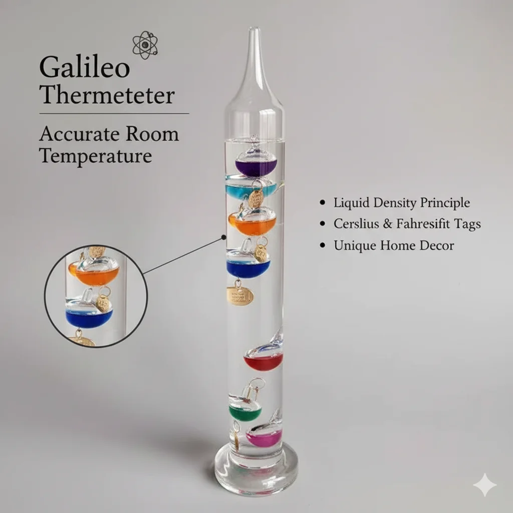 Galileo Thermometer Celsius Living Room Decoration Glass Craft Friend Business Office Gift Present
Galileo Thermometer Celsius Living Room Decoration Glass Craft Friend Business Office Gift Present