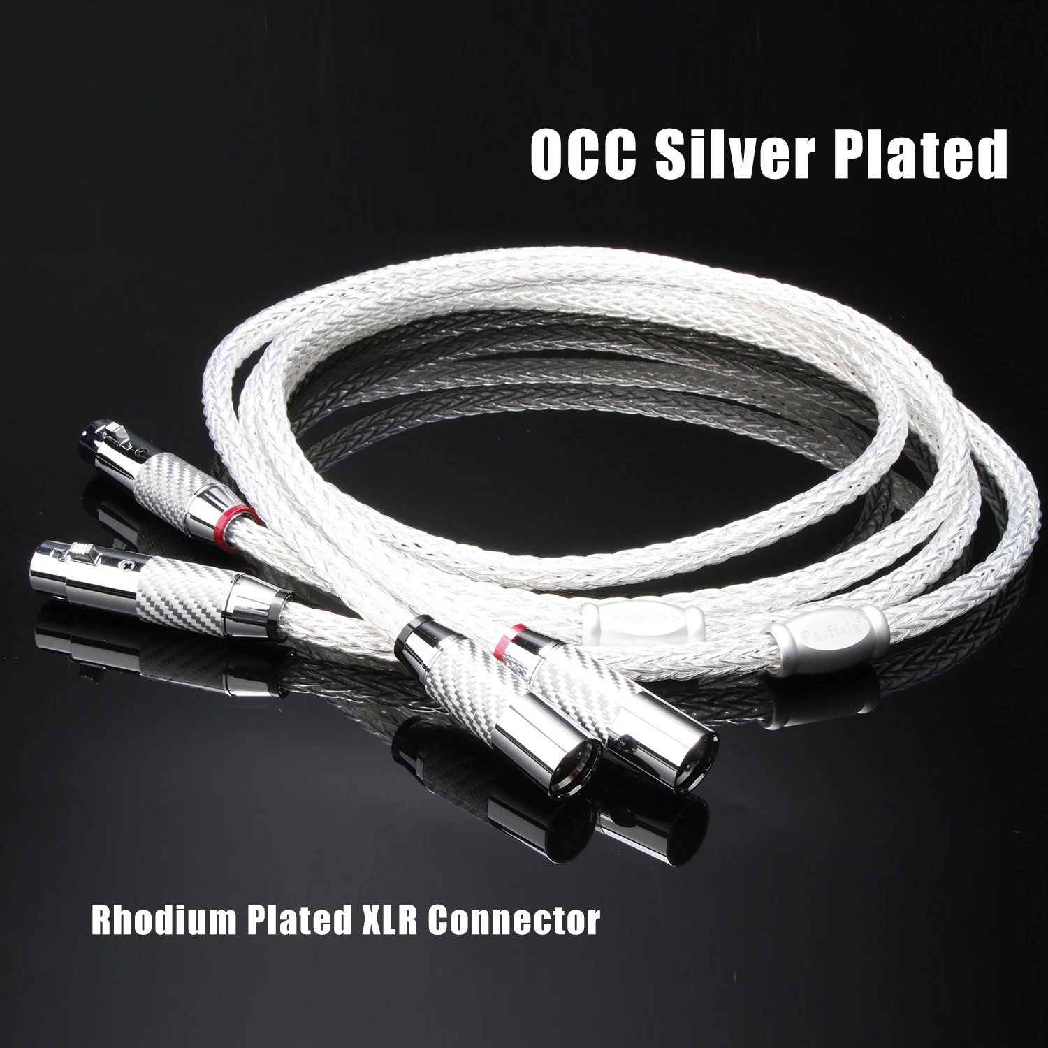 XLR Cables OCC Silver Plated XLR Audio Cable 12Strands Balanced Wire with Carbon Fiber XLR Plug
XLR Cables OCC Silver Plated XLR Audio Cable 12Strands Balanced Wire with Carbon Fiber XLR Plug