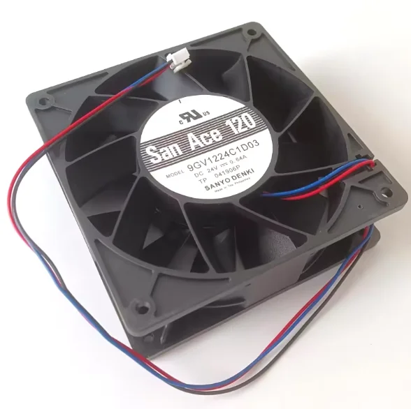 SANYO DC Cooling Fan 9GV1224C1D03 0.6A 3 Wires 120mmx120mmx25mm
SANYO DC Cooling Fan 9GV1224C1D03 0.6A 3 Wires 120mmx120mmx25mm