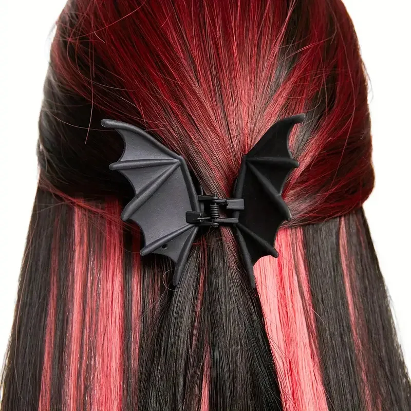 Gothic Bat Hair Clip Halloween Matte Black Gothic Punk-Style Animal Print Hairpin for Women, Elegant Party Hair Accessory
Gothic Bat Hair Clip Halloween Matte Black Gothic Punk-Style Animal Print Hairpin for Women, Elegant Party Hair Accessory
