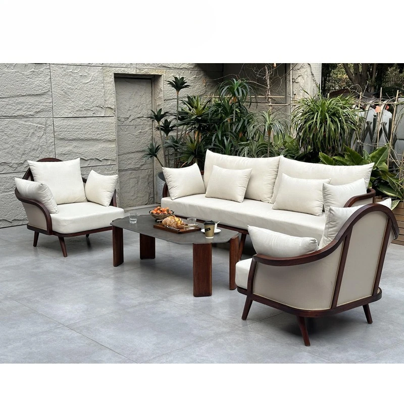 Outdoor sofa 1 + 2 + 3 combination, single double triple set, teak frame waterproof seat cushion
Outdoor sofa 1 + 2 + 3 combination, single double triple set, teak frame waterproof seat cushion