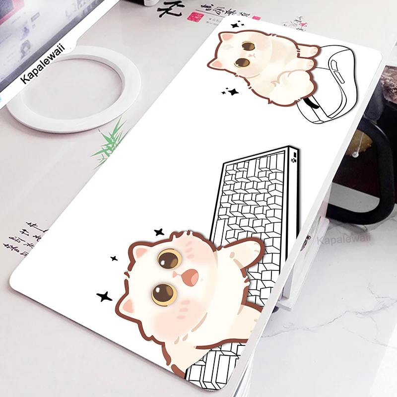 White Cat Mouse Pad Cute Anime Large Mousepaf Lock Edge Mouse Mat XXL 55x100cm Mause Mat Non-slip Rubber Desk Mat Keyboard Pads
White Cat Mouse Pad Cute Anime Large Mousepaf Lock Edge Mouse Mat XXL 55x100cm Mause Mat Non-slip Rubber Desk Mat Keyboard Pads