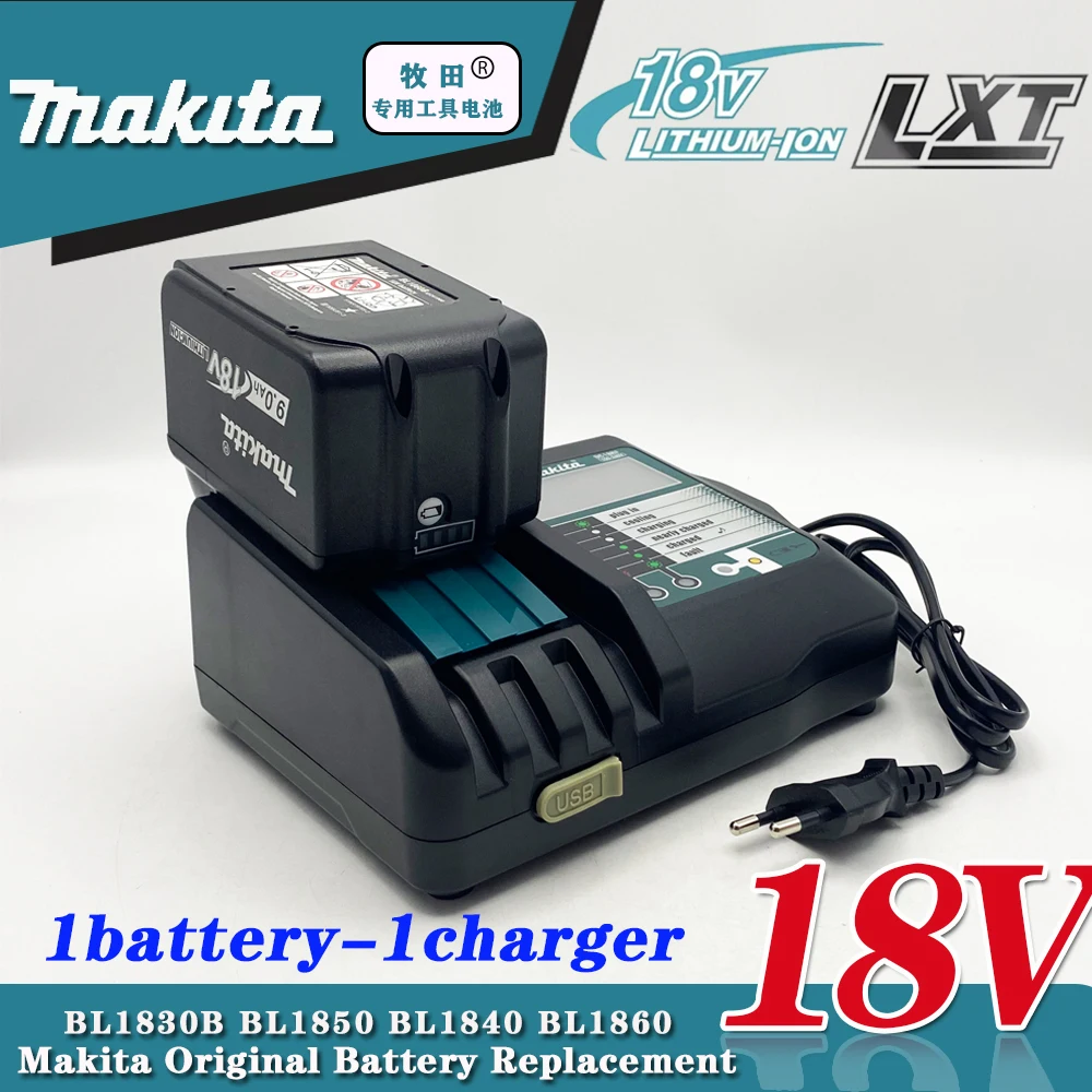 Rechargeable Makita 9Ah/6Ah//5Ah for Makita 18V Battery BL1830B BL1850B BL1850 BL1840 BL1860 BL1815 Replacement Lithium Battery
Rechargeable Makita 9Ah/6Ah//5Ah for Makita 18V Battery BL1830B BL1850B BL1850 BL1840 BL1860 BL1815 Replacement Lithium Battery