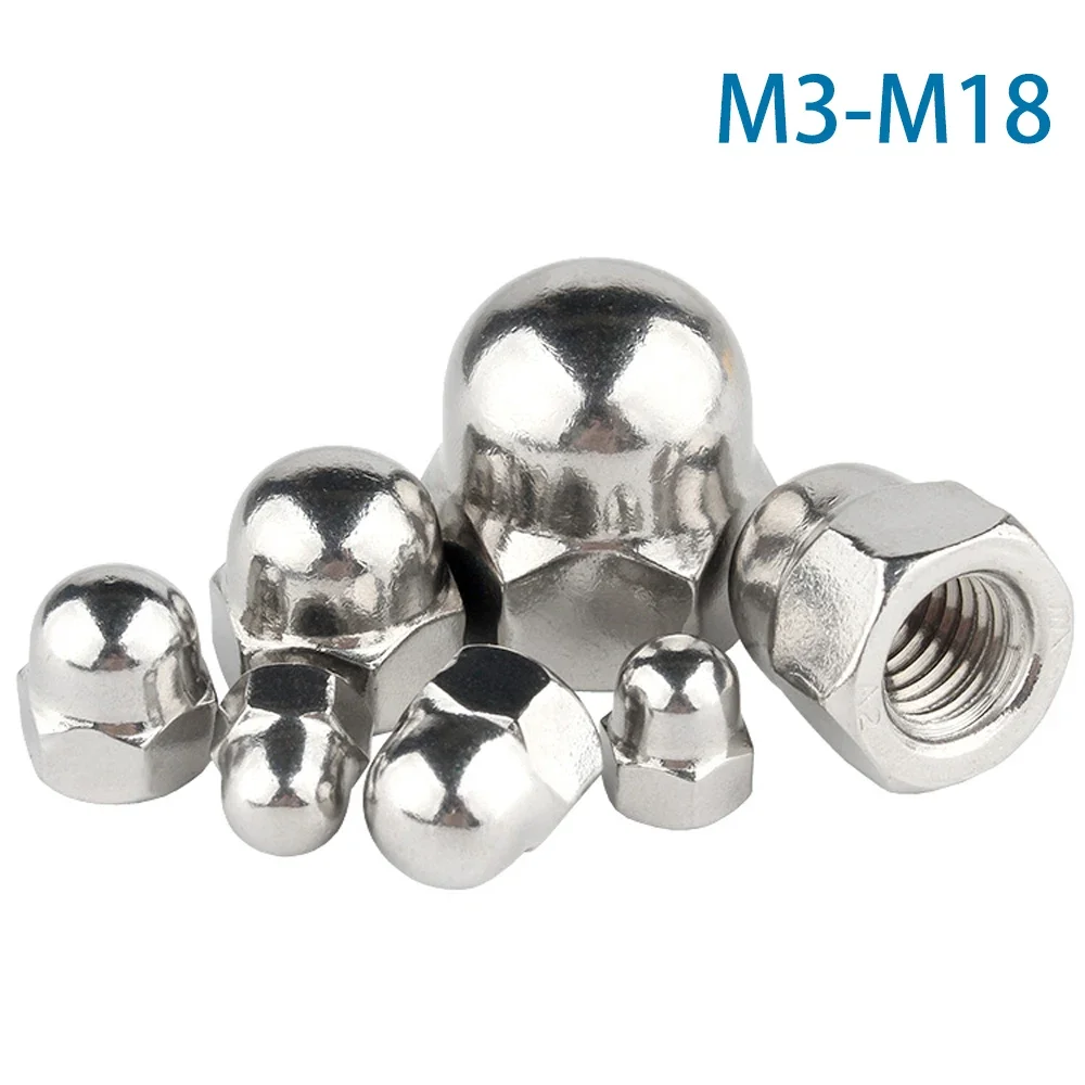10Pcs M3 M4 M5 M6 M8 M10 M12 M14 M16 M18 Acorn Cap Nut 304 Stainless Steel Decorative Dome Cap Nuts Blind Nuts
10Pcs M3 M4 M5 M6 M8 M10 M12 M14 M16 M18 Acorn Cap Nut 304 Stainless Steel Decorative Dome Cap Nuts Blind Nuts