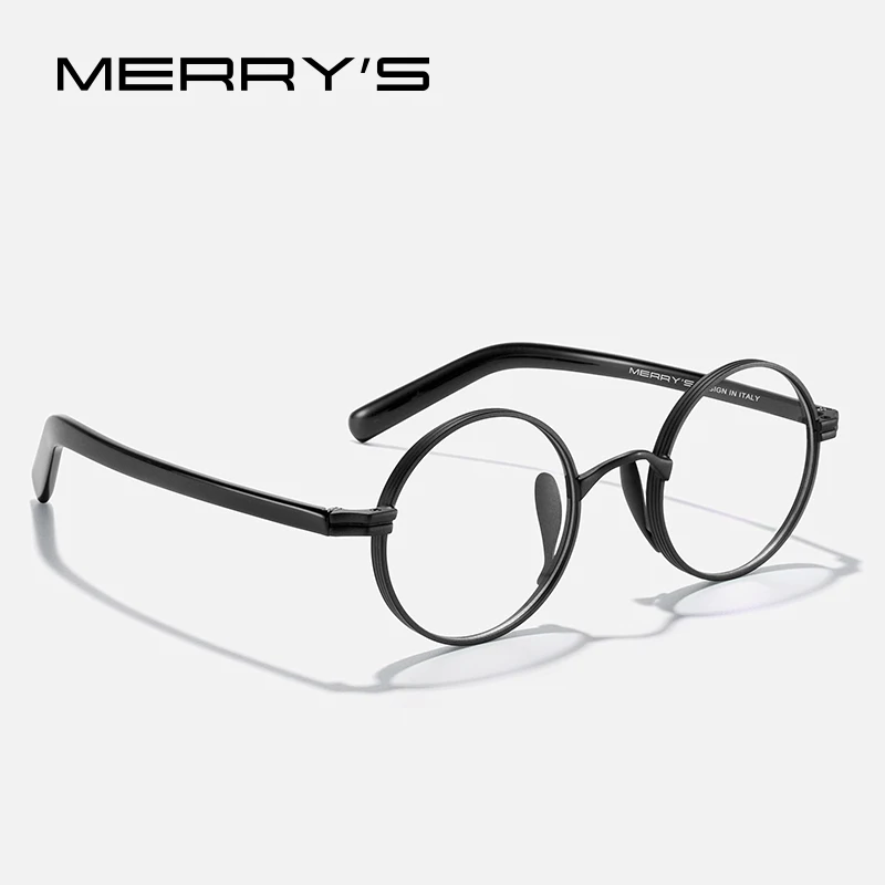 MERRYS DESIGN Pure Titanium Glasses Frame Retro Round Prescription Eyeglasses For Men Women Myopia Optical Eyewear S2881
MERRYS DESIGN Pure Titanium Glasses Frame Retro Round Prescription Eyeglasses For Men Women Myopia Optical Eyewear S2881