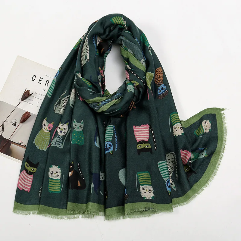 New Animal Printed Hijab Scarf Cat Pattern Soft Viscose Turban Edges of Whiskers Long Shawl Women Muslim Fashion Foulard Wraps
New Animal Printed Hijab Scarf Cat Pattern Soft Viscose Turban Edges of Whiskers Long Shawl Women Muslim Fashion Foulard Wraps