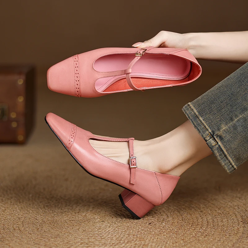 2026 new spring summer women pumps natural leather 22-25.5cm cowhide+ sheepskin+pigskin square toe t-buckle women shoes fashion
2026 new spring summer women pumps natural leather 22-25.5cm cowhide+ sheepskin+pigskin square toe t-buckle women shoes fashion
