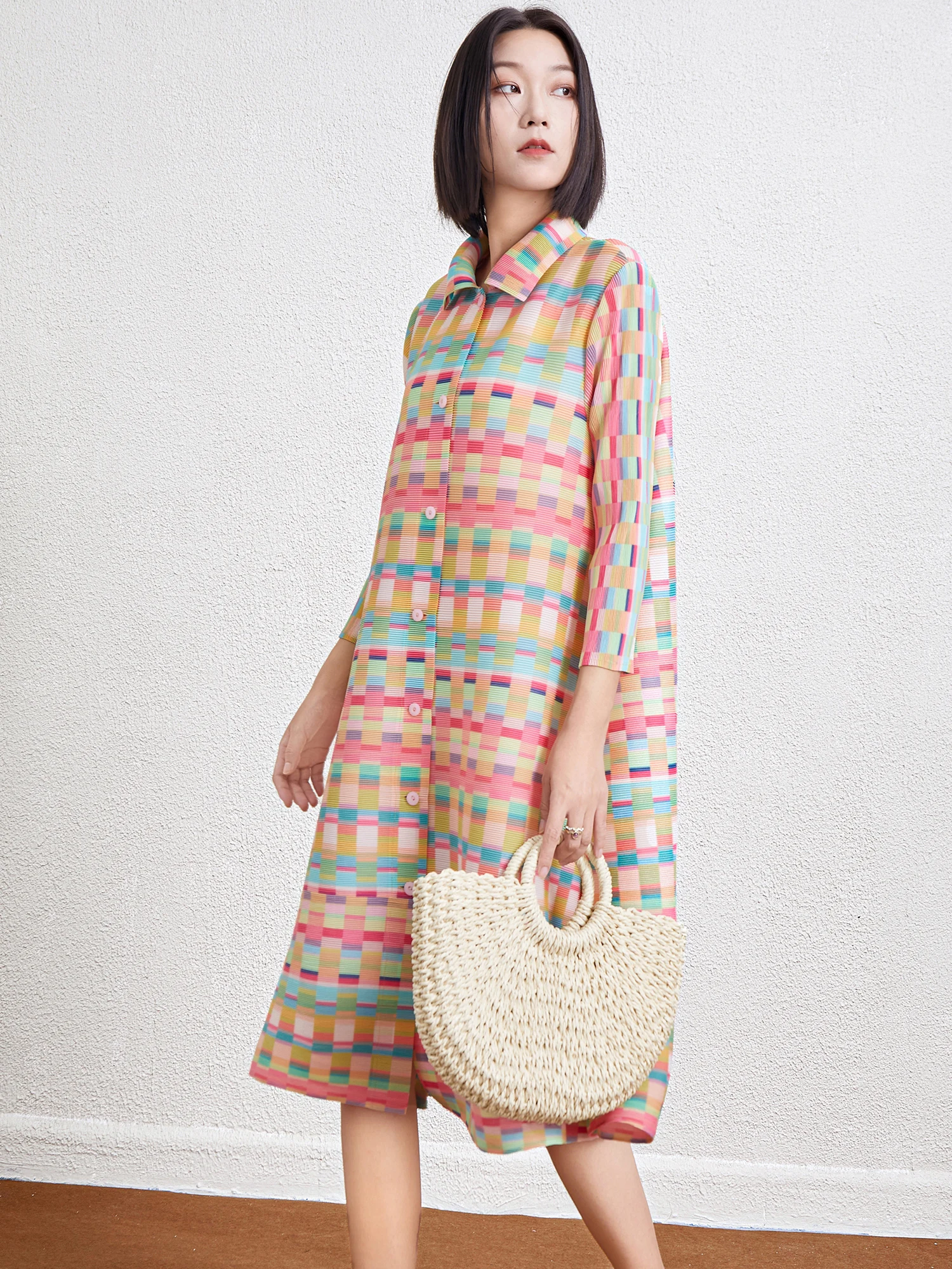 Fashion Loose Women's Summer Pleated Printed Dress Casual High Quality Dress
Fashion Loose Women's Summer Pleated Printed Dress Casual High Quality Dress