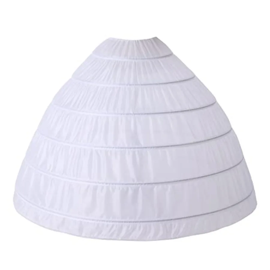 Full A-line 6 Hoop Crinoline Petticoat Underskirt for Women Wedding Dress WPT146 White
Full A-line 6 Hoop Crinoline Petticoat Underskirt for Women Wedding Dress WPT146 White