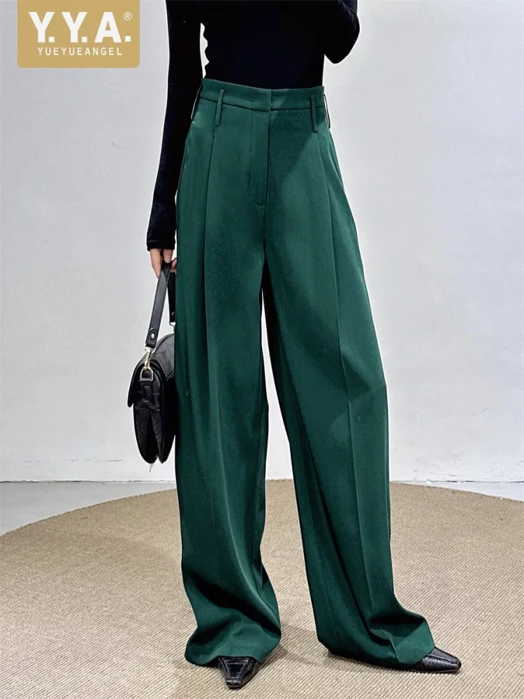 High Waist Office Ladies Suit Pants Elegant Fashion Women Solid Color Wide Leg Trousers Loose Fit New Spring Summer Casual Pants
High Waist Office Ladies Suit Pants Elegant Fashion Women Solid Color Wide Leg Trousers Loose Fit New Spring Summer Casual Pants