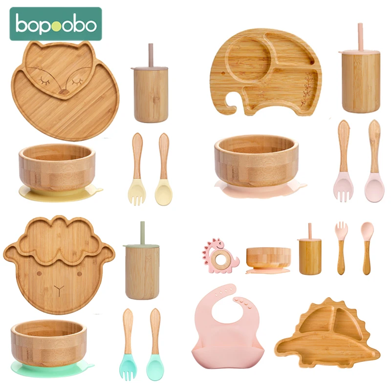 7Pcs/Set Children Animal Dinosaur Shape Tableware Set Bowl Plate Cup Suction Plate Bowl Feeding Bamboo Wooden BPA Free Non-Slip
7Pcs/Set Children Animal Dinosaur Shape Tableware Set Bowl Plate Cup Suction Plate Bowl Feeding Bamboo Wooden BPA Free Non-Slip