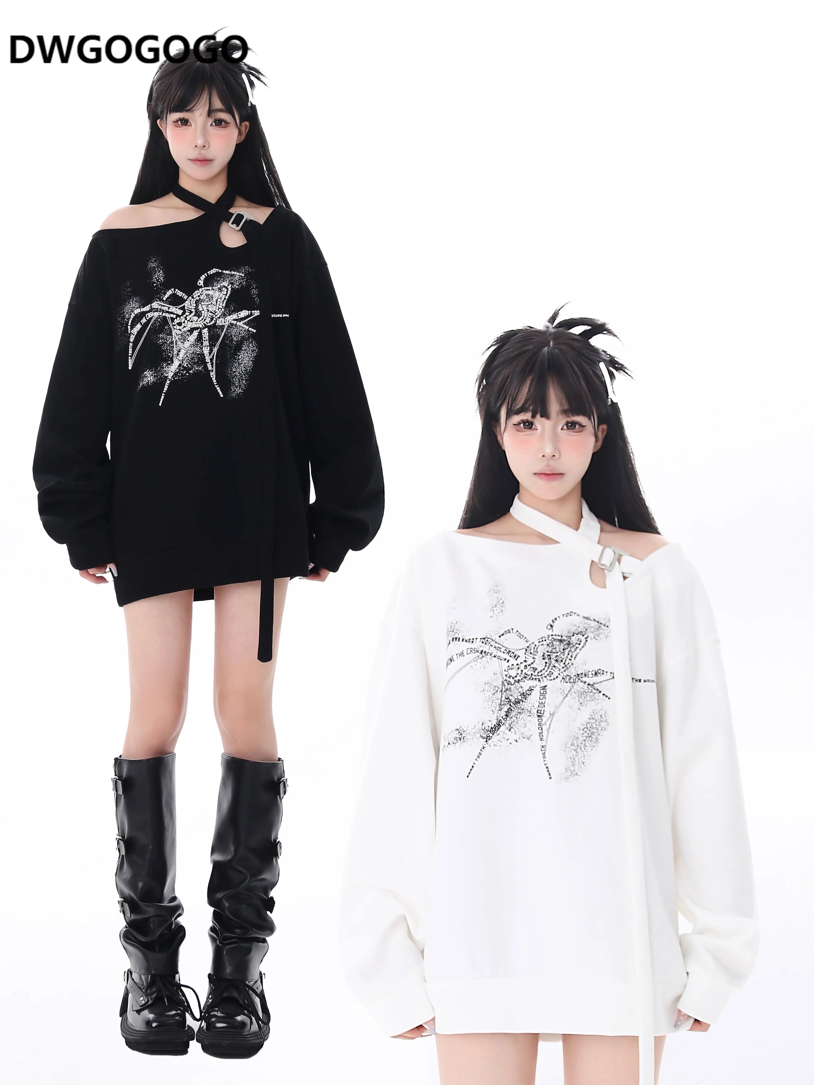 Y2K Print Hoodie For Women Korean Oversized Fashion Casual Off Shoulder Vintag Gothic Sweatshirt Hip-hop Streetwear
Y2K Print Hoodie For Women Korean Oversized Fashion Casual Off Shoulder Vintag Gothic Sweatshirt Hip-hop Streetwear
