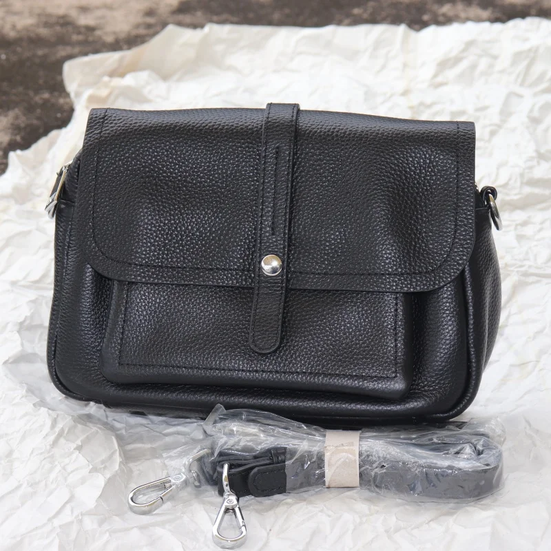 Black Genuine Leather Crossbody Bag for Women Casual Versatile Cowhide Shoulder Handbag Female Travel Phone Messenger Bags
Black Genuine Leather Crossbody Bag for Women Casual Versatile Cowhide Shoulder Handbag Female Travel Phone Messenger Bags