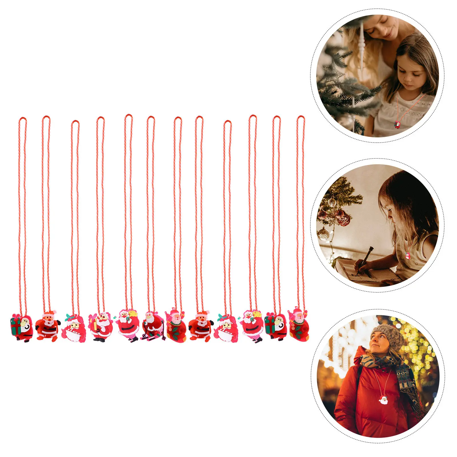12Pcs Christmas LED Necklace Creative Light Up Santa Snowman Party Favors Christmas Neck Decor Kids Glow Necklace Fashion
12Pcs Christmas LED Necklace Creative Light Up Santa Snowman Party Favors Christmas Neck Decor Kids Glow Necklace Fashion