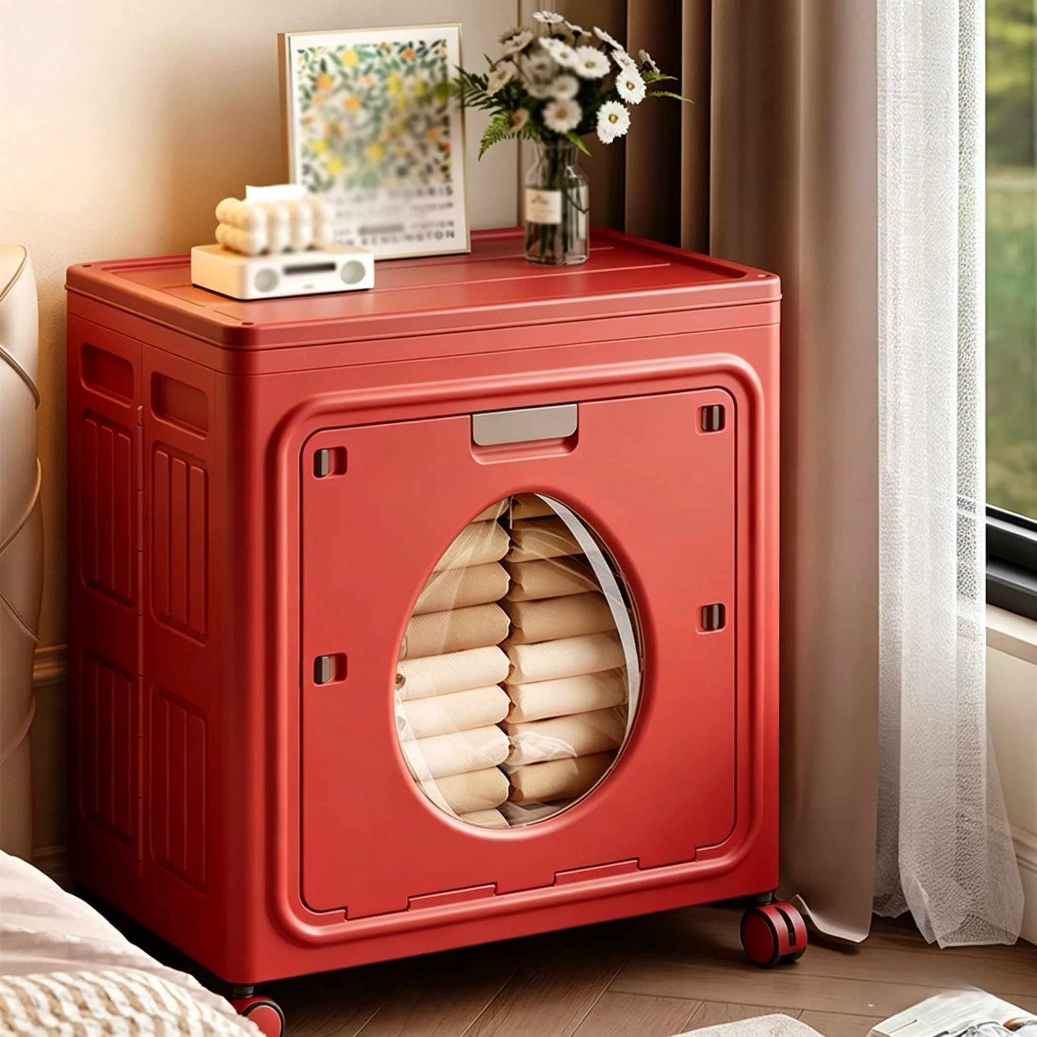 37-gallon oversized flip-top storage box, large-capacity storage cabinet - folding storage cabinet with universal wheels, clothing, quilt organization box, thickened folding storage box, large-capacity wardrobe with wheels, foldable storage cabinet with
37-gallon oversized flip-top storage box, large-capacity storage cabinet - folding storage cabinet with universal wheels, clothing, quilt organization box, thickened folding storage box, large-capacity wardrobe with wheels, foldable storage cabinet with