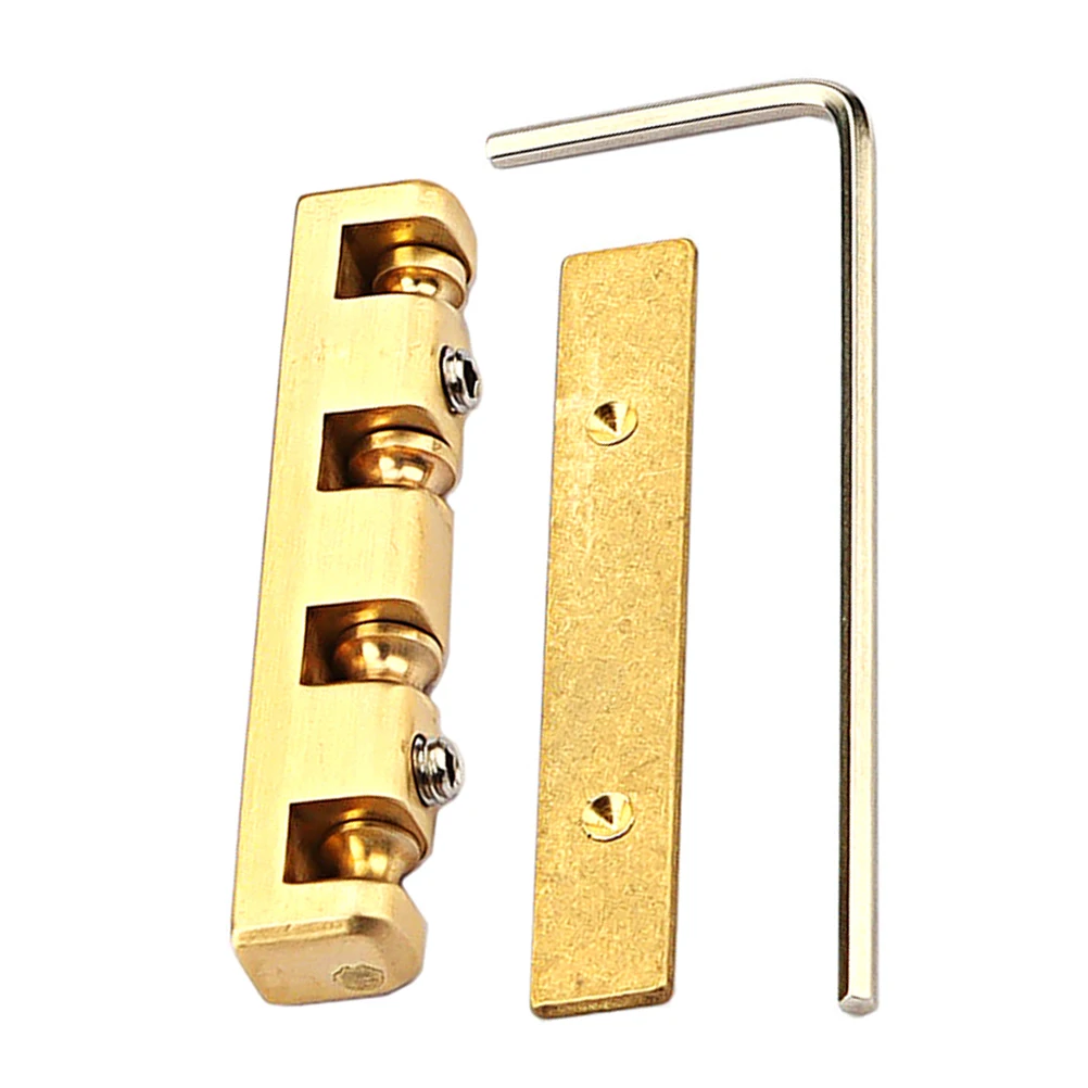 1 set Guitar Accessories 4-5 String Brass Nut Replacement for Acoustic Electric Instruments Sturdy Smooth Professional
1 set Guitar Accessories 4-5 String Brass Nut Replacement for Acoustic Electric Instruments Sturdy Smooth Professional