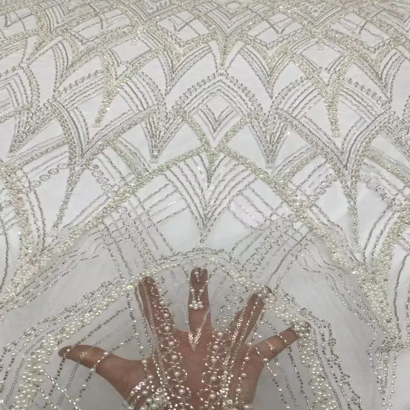 Custom Made Beaded Embroidered Diamond Material Accessories Multicolour Illusionary Sequin Mesh Wedding Dress Floral Fabric
Custom Made Beaded Embroidered Diamond Material Accessories Multicolour Illusionary Sequin Mesh Wedding Dress Floral Fabric