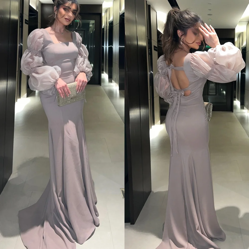 Customized Exquisite Elegant Jersey Pleat Ruched Mermaid Square Neck Long Dresses Bespoke Occasion Dresses Fashion High Quality
Customized Exquisite Elegant Jersey Pleat Ruched Mermaid Square Neck Long Dresses Bespoke Occasion Dresses Fashion High Quality