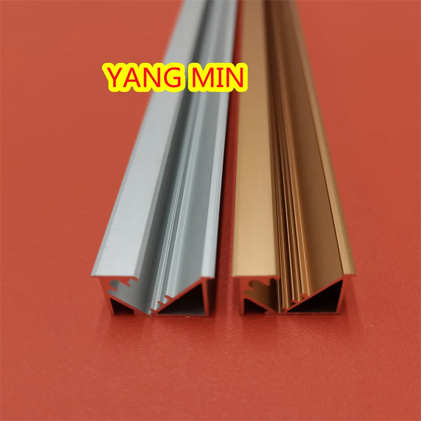 1m/pcs metal grey color 45 degree corner closet aluminum channel with milky white cover and end caps
1m/pcs metal grey color 45 degree corner closet aluminum channel with milky white cover and end caps