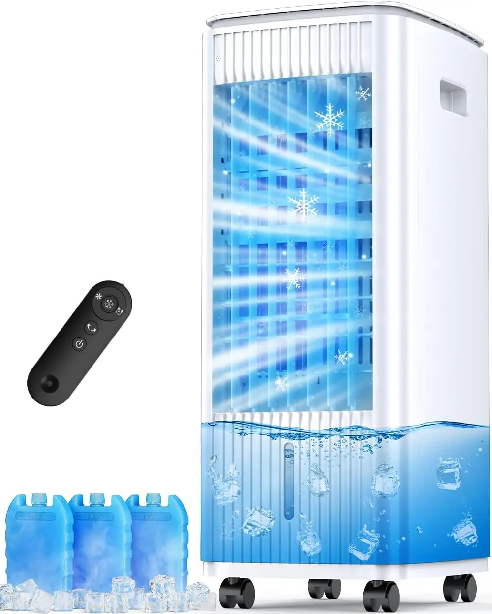 25" Windowless Portable Air Conditioners w/Double Tanks for 16H Cooling, 3-IN-1 Evaporative Air Cooler, Remote&Smart Timer, 3 Sp
25" Windowless Portable Air Conditioners w/Double Tanks for 16H Cooling, 3-IN-1 Evaporative Air Cooler, Remote&Smart Timer, 3 Sp