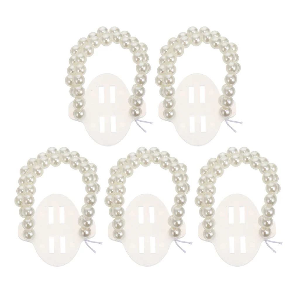 5 Pcs Wrist Pearl Flower Wristband Bracelets for Small Wrists Plastic Chunky Boutonniere DIY Kit Corsage Man Charm
5 Pcs Wrist Pearl Flower Wristband Bracelets for Small Wrists Plastic Chunky Boutonniere DIY Kit Corsage Man Charm