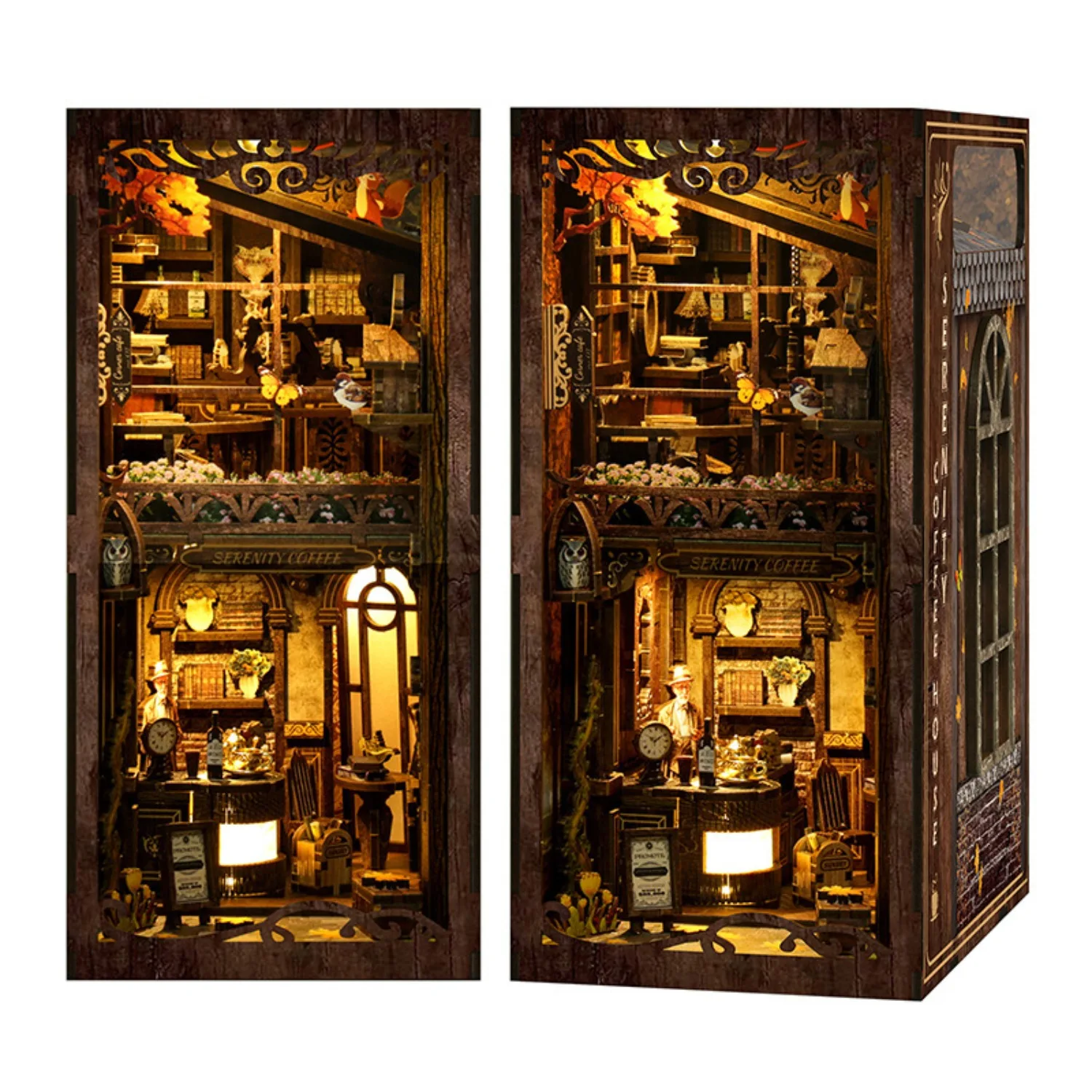 Деревянная модель-конструктор DIY: тихая кофейня с подставкой для книг, креативный 3D-набор для сборки, украшение для стола, подарок
Деревянная модель-конструктор DIY: тихая кофейня с подставкой для книг, креативный 3D-набор для сборки, украшение для стола, подарок