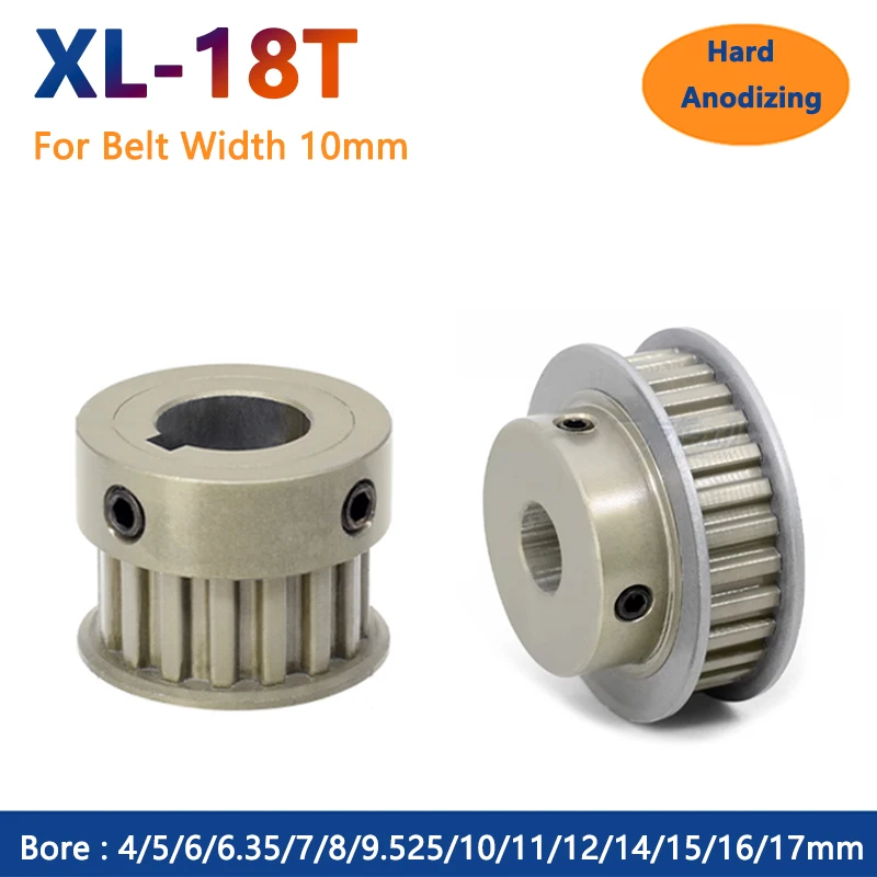 1pc 18 Teeth XL Timing Pulley 18T Hard Anodized Aluminium Synchronous Wheel Bore 4 5 6 6.35 7-17mm for Belt Width 10mm BF K Type
1pc 18 Teeth XL Timing Pulley 18T Hard Anodized Aluminium Synchronous Wheel Bore 4 5 6 6.35 7-17mm for Belt Width 10mm BF K Type