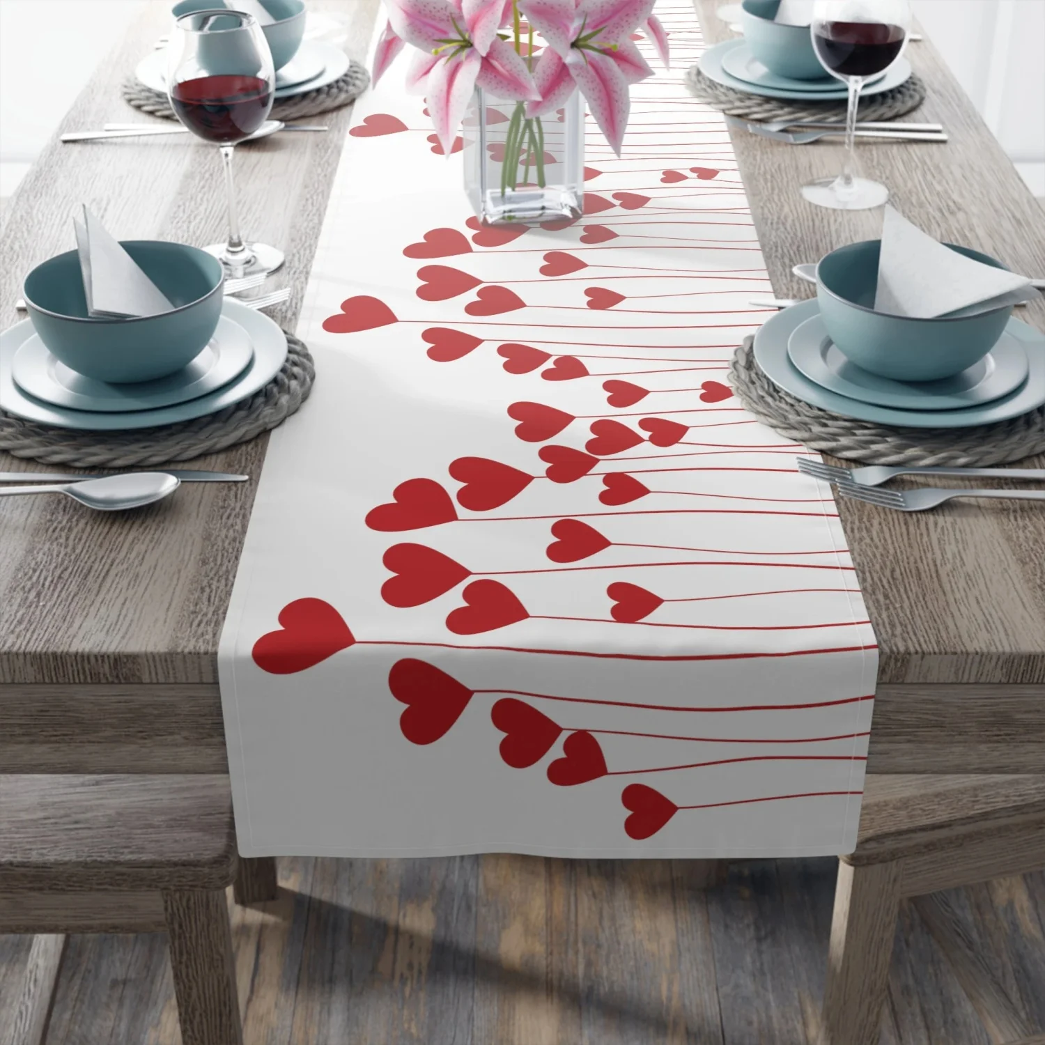 Valentines Day Table Runner, Red Heart Decor, Heart Table Runner, Valentines Day Decor, Valentines Day Gifts, Red Heart Linens
Valentines Day Table Runner, Red Heart Decor, Heart Table Runner, Valentines Day Decor, Valentines Day Gifts, Red Heart Linens