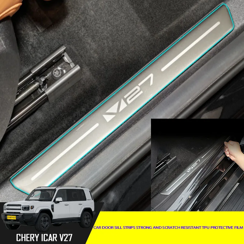 Car Door Sill Strips TPU Protective Film Fit for Chery ICAR V27 2026 Car Door Sill Strips TPU Protective Film Car Parts
Car Door Sill Strips TPU Protective Film Fit for Chery ICAR V27 2026 Car Door Sill Strips TPU Protective Film Car Parts