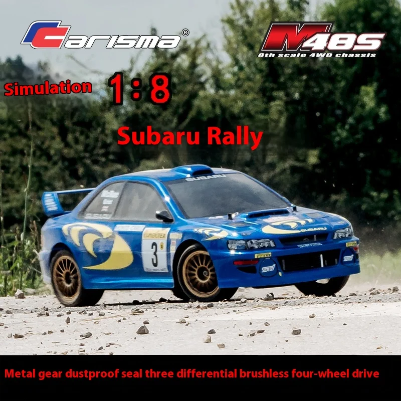 Carisma Subaru 1:8 Профессиональный радиоуправляемый автомобиль, бесщеточный пульт дистанционного управления, модель полного привода, раллийный автомобиль, имитация игрушечного автомобиля
Carisma Subaru 1:8 Профессиональный радиоуправляемый автомобиль, бесщеточный пульт дистанционного управления, модель полного привода, раллийный автомобиль, имитация игрушечного автомобиля