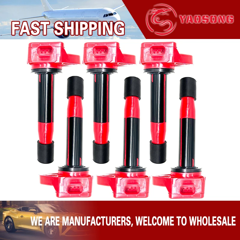 6 Ignition coils Coil for Honda 3.5L 3.7L Acura UF-603 UF603 30520-R70-A01 30520R70A01 30520-R70-S01 30520R70S01
6 Ignition coils Coil for Honda 3.5L 3.7L Acura UF-603 UF603 30520-R70-A01 30520R70A01 30520-R70-S01 30520R70S01