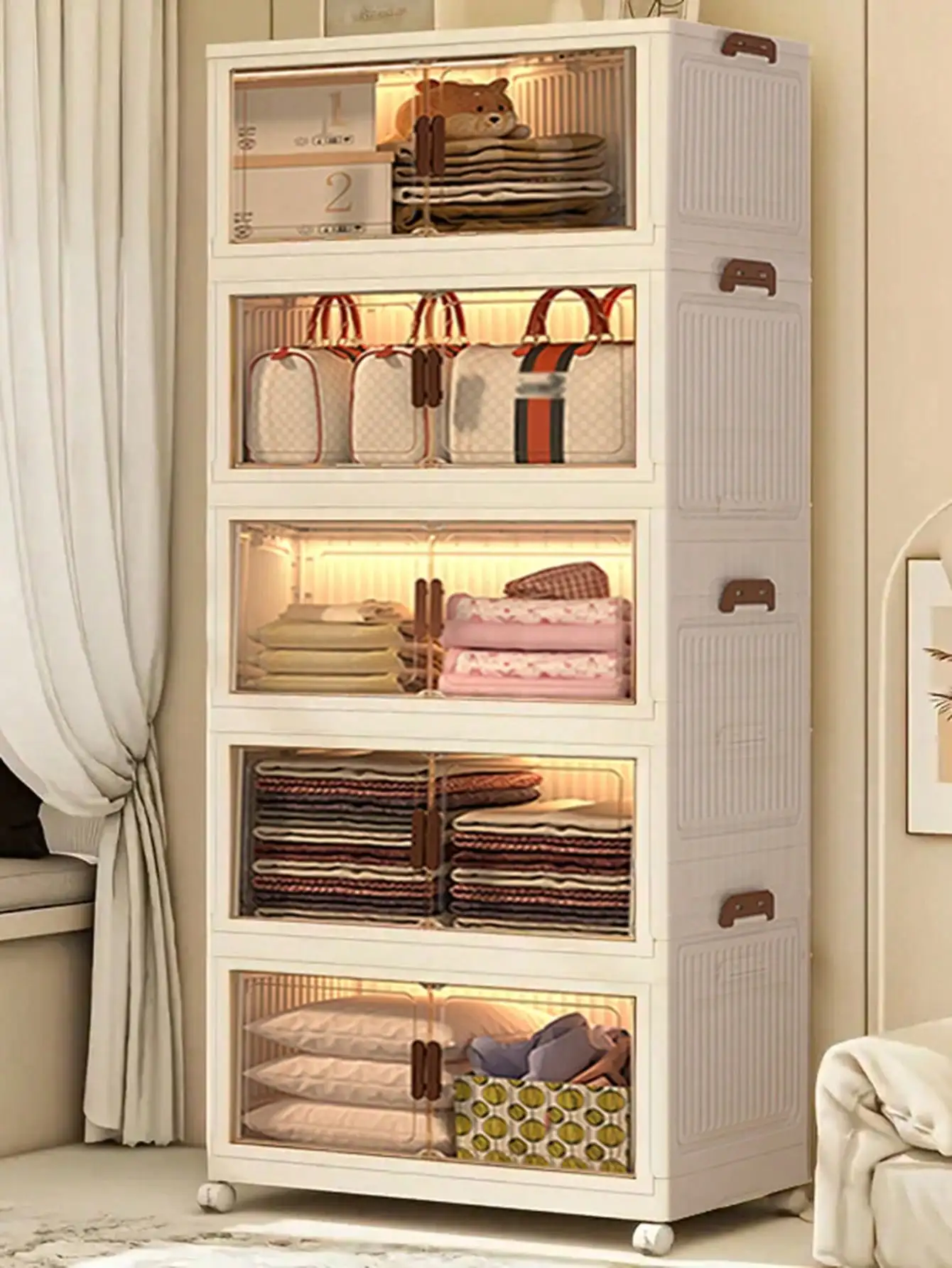 4layer Plastic Storage Bins, Foldable Storage Bins With LIDS And Wheels, Foldable Storage Boxes With Doors 
4layer Plastic Storage Bins, Foldable Storage Bins With LIDS And Wheels, Foldable Storage Boxes With Doors