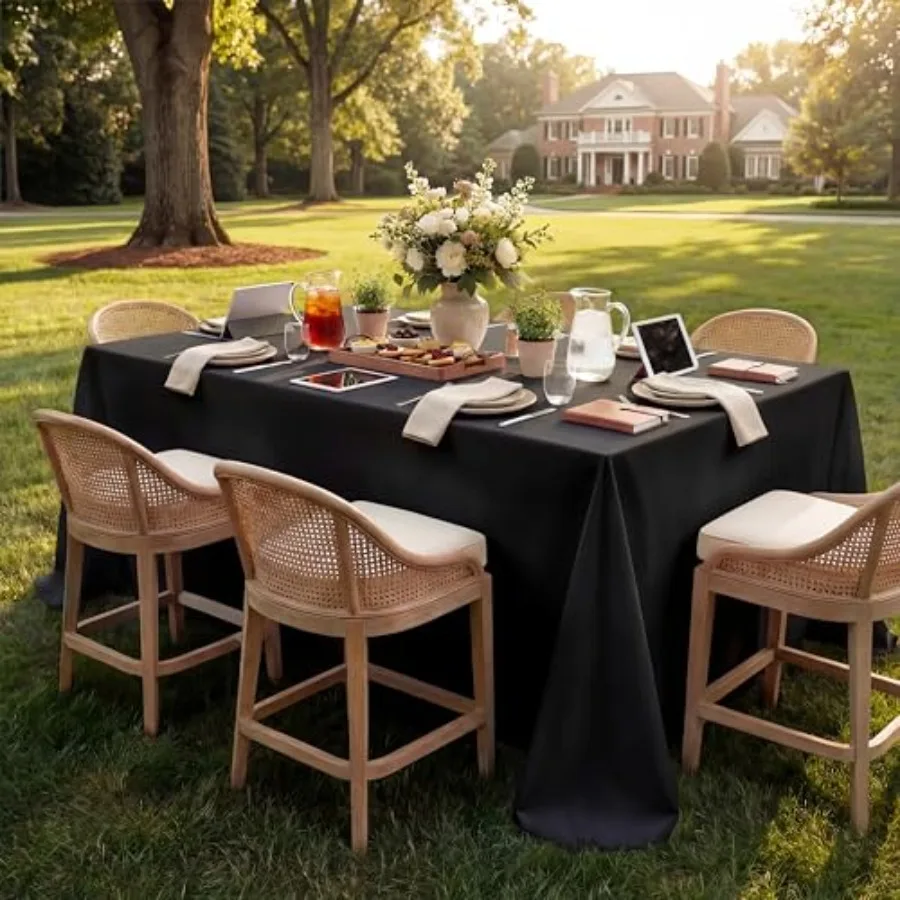 Rectangle Tablecloth, Waterproof and Stain Resistant Table Cloths Wrinkle Free Fabric Washable 210GSM Polyester Table Cover for
Rectangle Tablecloth, Waterproof and Stain Resistant Table Cloths Wrinkle Free Fabric Washable 210GSM Polyester Table Cover for