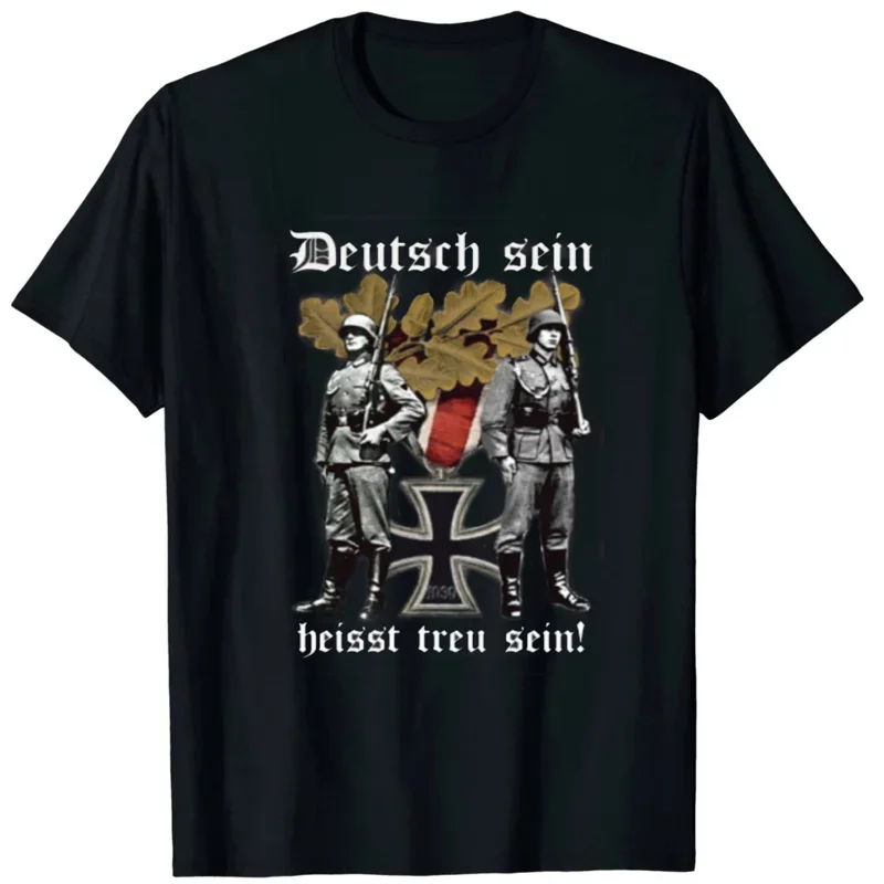Being German means being faithful! Soldiers T-Shirt 100% Cotton O-Neck Summer Short Sleeve Casual Mens T-shirt Size S-
Being German means being faithful! Soldiers T-Shirt 100% Cotton O-Neck Summer Short Sleeve Casual Mens T-shirt Size S-