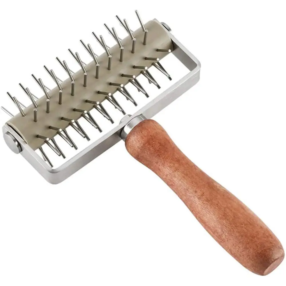 Dough Roller with Spikes for Perfect Pastries, Pies, and Crackers
Dough Roller with Spikes for Perfect Pastries, Pies, and Crackers