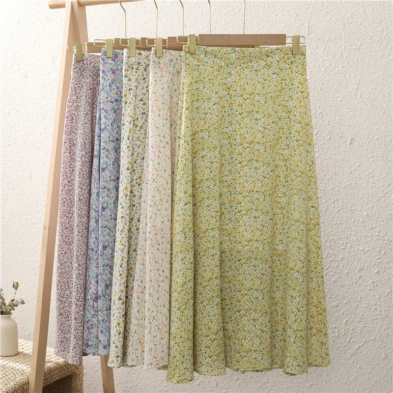 Empire Skirts Women Vintage Chic Fashion Soft Chiffon Summer Vacation Ladies Clothing Hot Sale Popular Floral Korean Midi Skirt
Empire Skirts Women Vintage Chic Fashion Soft Chiffon Summer Vacation Ladies Clothing Hot Sale Popular Floral Korean Midi Skirt