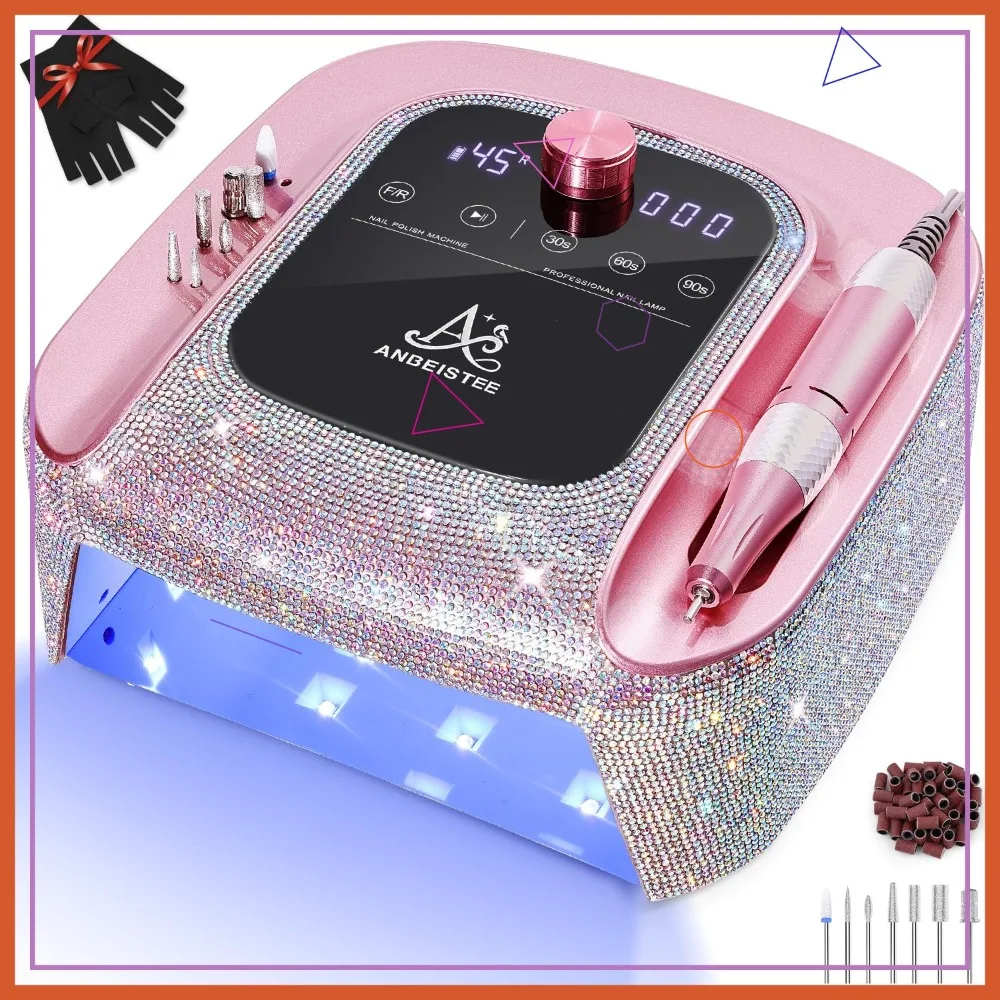2-in-1 Nail Drill & UV Lamp, 45000 RPM Rechargeable, Fast Curing, Salon & Home Use
2-in-1 Nail Drill & UV Lamp, 45000 RPM Rechargeable, Fast Curing, Salon & Home Use