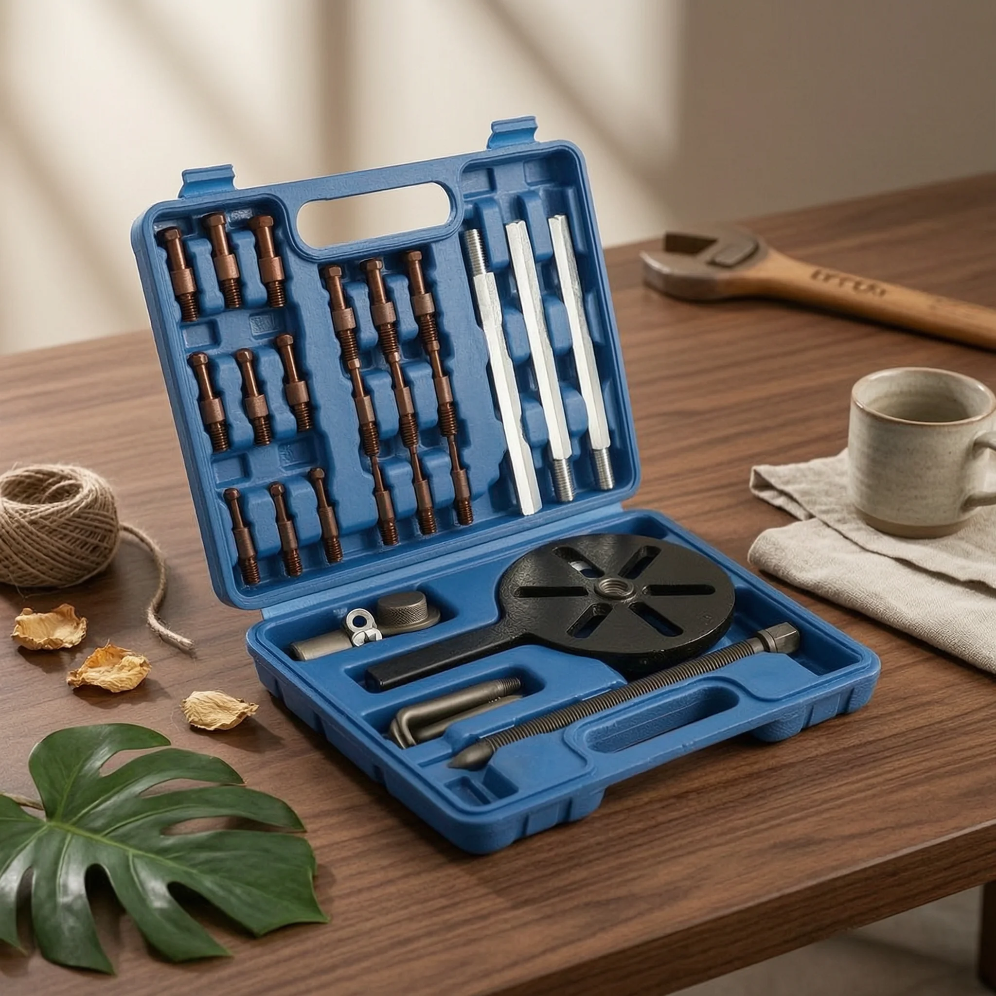 Inner Bearing Puller Kit Threaded Screw Three-Jaw Bearing Puller Molded Case Metal
Inner Bearing Puller Kit Threaded Screw Three-Jaw Bearing Puller Molded Case Metal