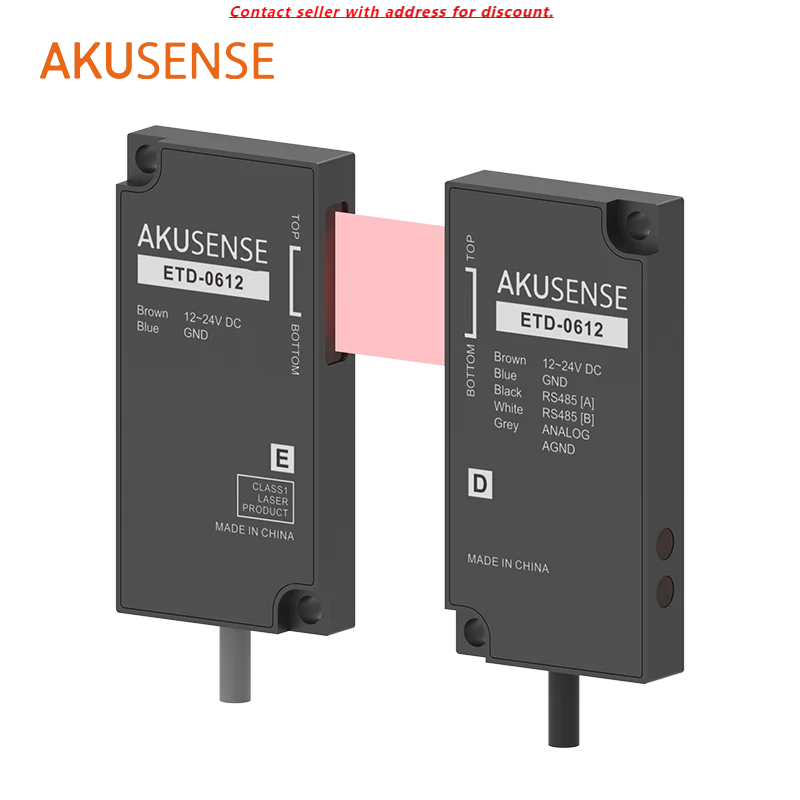 Akusense High Precision ETD-0612 Laser Correction Sensor RS485 Through-beam Edge Detection Sensor For Industrial Manufacturing
Akusense High Precision ETD-0612 Laser Correction Sensor RS485 Through-beam Edge Detection Sensor For Industrial Manufacturing