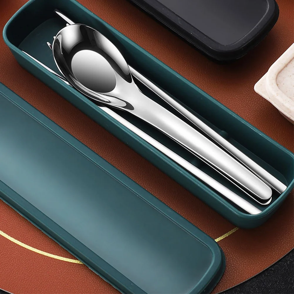 1 Set Portable Tableware Kit Stainless Steel Chopsticks Spoon Fork Travel Dinnerware Set Storage Case Reusable Utensils For
1 Set Portable Tableware Kit Stainless Steel Chopsticks Spoon Fork Travel Dinnerware Set Storage Case Reusable Utensils For