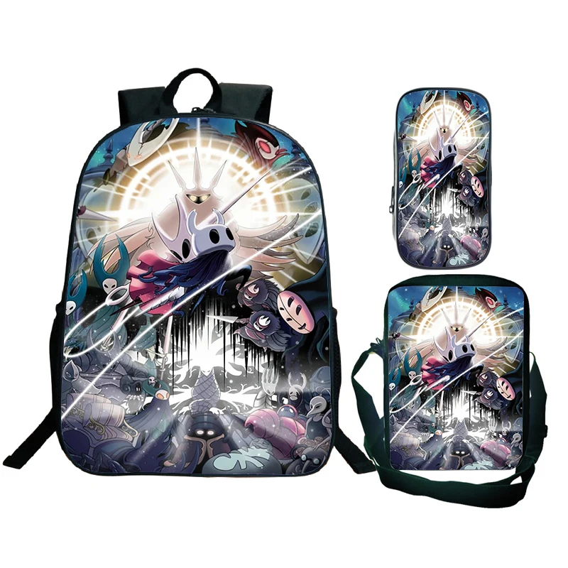 3pcs Hollow Knight Backpack Shoulder Bag Pencil Case Children Anime Backpacks Hight Quality Cartoon Pattern Students Schoolbag
3pcs Hollow Knight Backpack Shoulder Bag Pencil Case Children Anime Backpacks Hight Quality Cartoon Pattern Students Schoolbag
