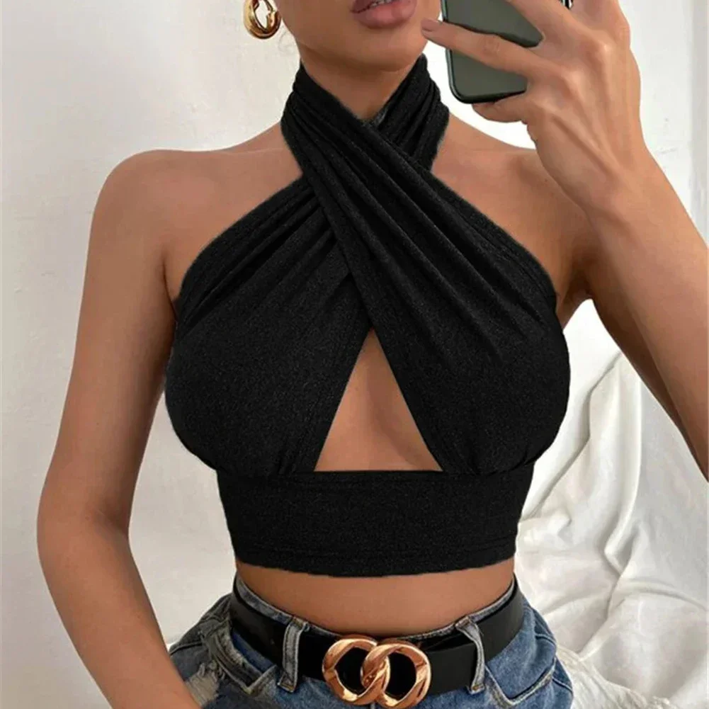 Backless Top Sexy Top Club Daily Backless Cross Cut Out Polyester Sleeveless Solid Color For Club Spring Fashion
Backless Top Sexy Top Club Daily Backless Cross Cut Out Polyester Sleeveless Solid Color For Club Spring Fashion